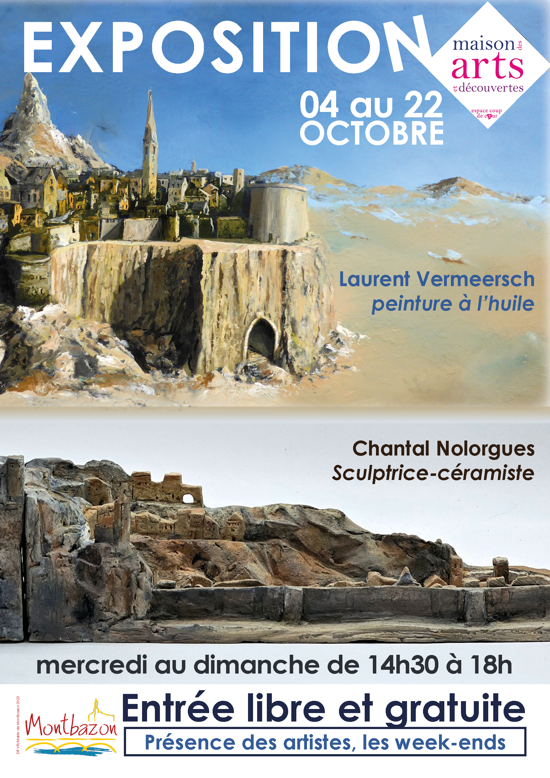 Exposition octobre 2023 Chantal Nolorgues Laurent Vermeersch
